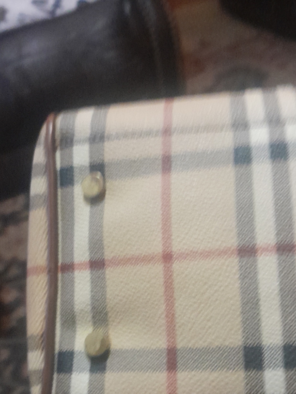 Authentic Burberry Plaid Boston Handbag - Picture 5 of 10